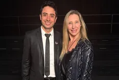 Enzo Fullone junto a Karina Milei. Foto: @fulloneenzo