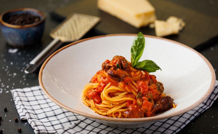 Espaguetis con salsa boloñesa vegetariana Una receta simple y deliciosa para aquellos que no consumen carne. Foto: Shutterstock