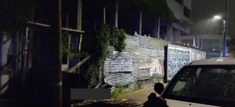 El lugar del crimen Foto: X: @nandotoncho