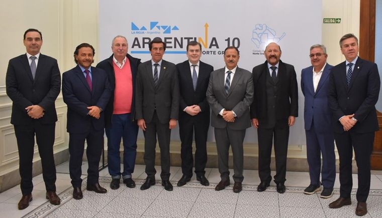Los gobernadores del Norte Grande se reunieron este martes Foto: Prensa Casa de la Rioja