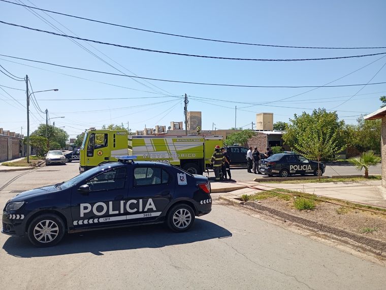 La Policía esta mañana en el barrio de Las Heras. Foto: Imagen de archivo