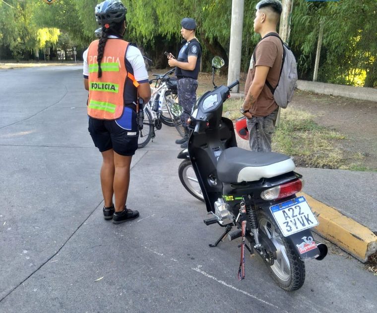 El motociclista involucrado. Foto: gentileza.