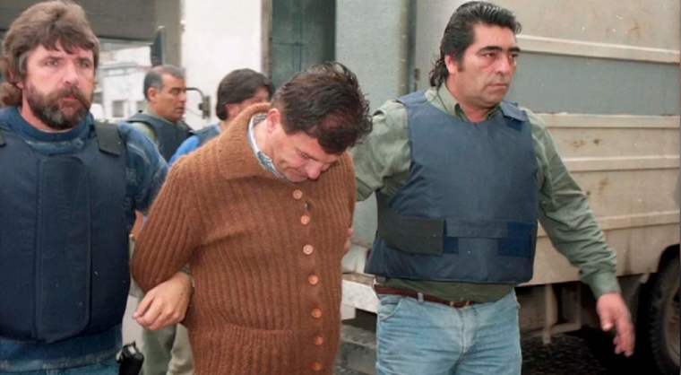 La detención del asesino Foto: NA