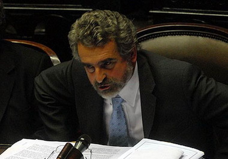 Agustín Rossi, titular del bloque oficialista en Diputados.