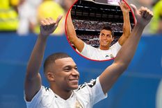 Las presentaciones de Mbappé y Cristiano Ronaldo en el Real Madrid fueron casi idénticas. Foto: @RealMadrid