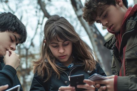 Los adolescentes usan el teléfono todo el tiempo y acceden a internet también de manera universal. Los adolescentes usan el teléfono todo el tiempo y acceden a internet también de manera universal.