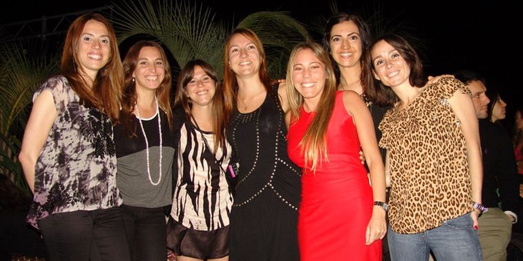Elena Toso, Mumi Cavecedo, Celina Esteller, Laura Boschi, Paola Livellara y Julia Nadal. Foto: Muriel del Barco/MDZ