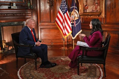 No soy abogado, no lo sé le contestó a Kristen Welker, la moderadora del programa Meet the Press, sobre ir en contra de la Constitución nacional. Foto: Gentileza NBC News