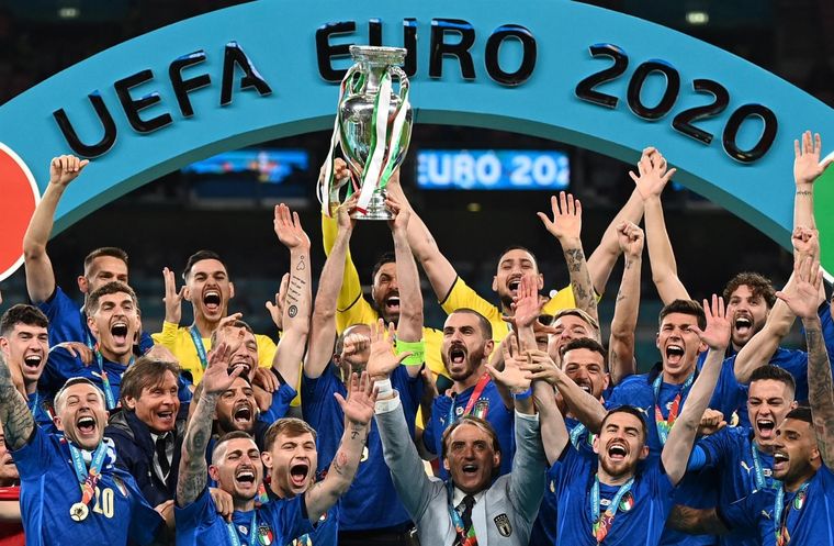 Italia silenció Wembley y es el nuevo campeón de Europa. Foto: EFE