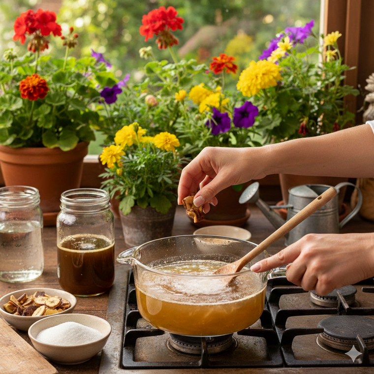 Una fórmula imbatible para el jardín. Fuente. IA Gemini.