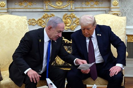 Donald Trump y Benjamín Netanyahu. Foto Dpa Donald Trump y Benjamín Netanyahu. Foto Dpa