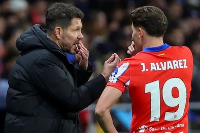 MDZol | Julián Álvarez y Cholo Simeone.