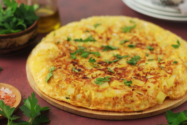 Receta clásica de tortilla de papa italiana