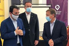 Tadeo García Zalazar, Garbiel Fidel y Rodolfo Suarez. Tadeo García Zalazar (izquierda), Gabriel Fidel (centro) y Rodolfo Suarez. Foto: Twitter Gabriel Fidel