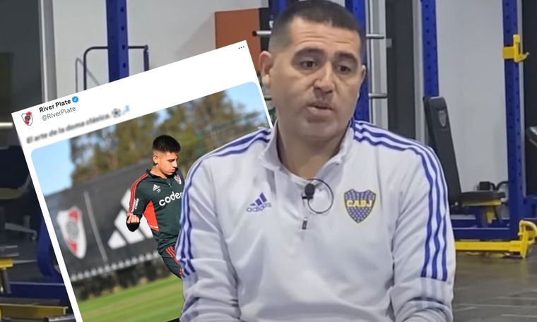 El posteo de River sobre las declaraciones de Riquelme