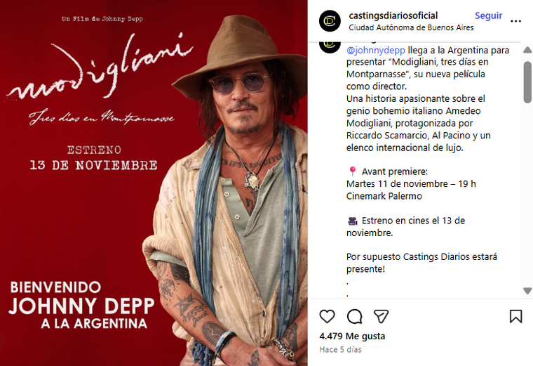 El anuncio en redes. Créditos: Instagram El anuncio en redes. Créditos: Instagram