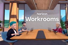 La plataforma mezcla elementos reales y virtuales. Foto: Horizon Workrooms