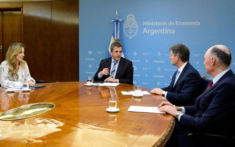 Sergio Massa en una reunión con empresarios Foto: Ministerio de Economía