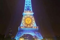 La imagen de la Torre Eiffel con la bandera argentina se viralizó en los últimos días