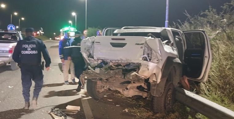 Así quedó la camioneta que conducía González Foto: X @therealbuni
