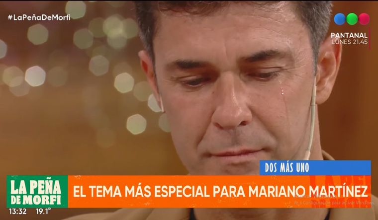 Mariano Martínez se sensibilizó con un tema musical