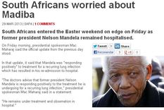 gran expectativa en sudafrica por la salud de mandela