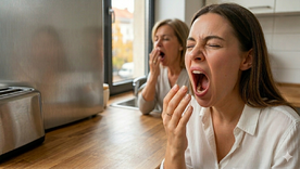 El bostezo es contagioso. Fuente: IA Gemini. El bostezo es contagioso. Fuente: IA Gemini.