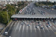 La autopista donde ocurrió el hecho. Foto: TELAM La autopista donde ocurrió el hecho. Foto: TELAM