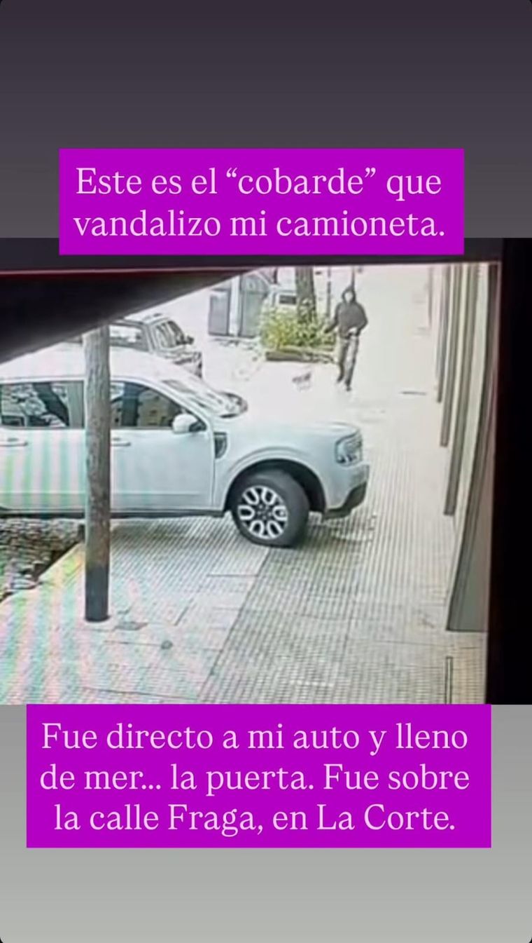 Robertito Funes Ugarte publicó un video del momento en el que el agresor se acercó a su camioneta acompañado por su perro. Robertito Funes Ugarte publicó un video del momento en el que el agresor se acercó a su camioneta acompañado por su perro.