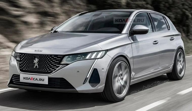 Boceto del nuevo Peugeot 308.
