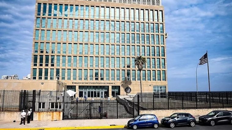 Embajada de los Estados Unidos en La Habana Foto: BBC/GETTY IMAGES