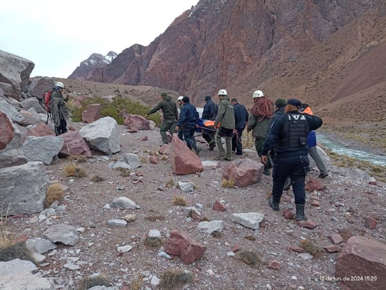 El camionero herido Foto: Gendarmería Nacional