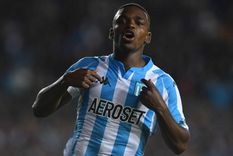 Johan Carbonero, delantero de Racing. Foto: Télam Johan Carbonero, delantero de Racing. Foto: Télam