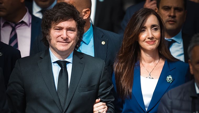 Javier Milei y Victoria Villarruel se encuentran enemistados desde el inicio del Gobierno Foto: EFE