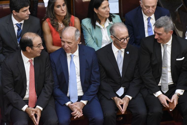 Los cuatro miembros de la Corte Suprema asistieron a la apertura de sesiones Foto: Juan Mateo Aberastain/MDZ