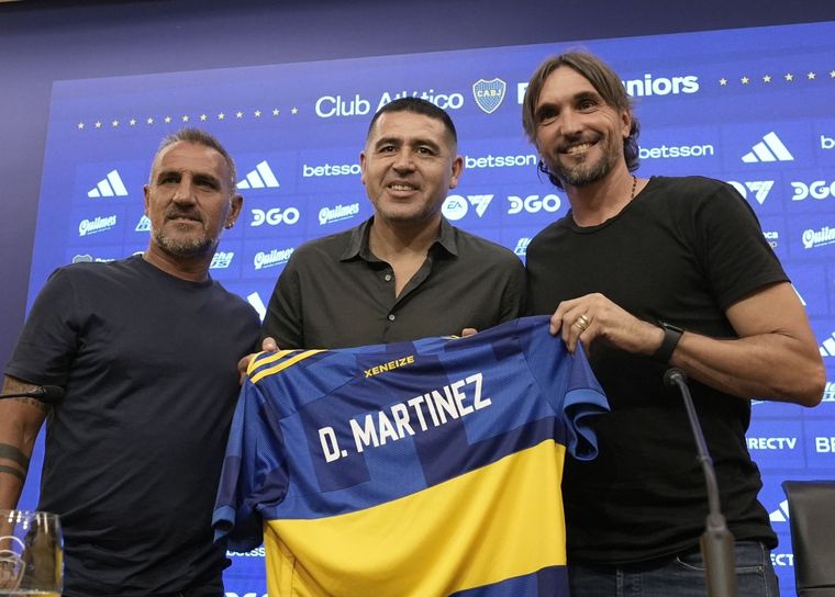 El DT fue presentado en conferencia de prensa. Foto: Boca Juniors