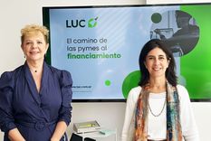 María Laura García Conejero e Irene Alfiz creadoras de LUC, una plataforma que ayuda al financiamiento de la mipymes.&nbsp; 