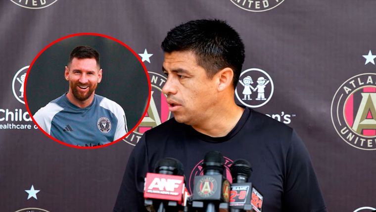 Pineda, entrenador del Atlanta United, aseguró que está bastante contento de recibir a Messi