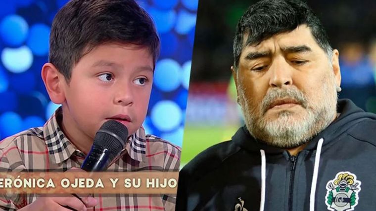Dieguito Fernando y Diego Maradona