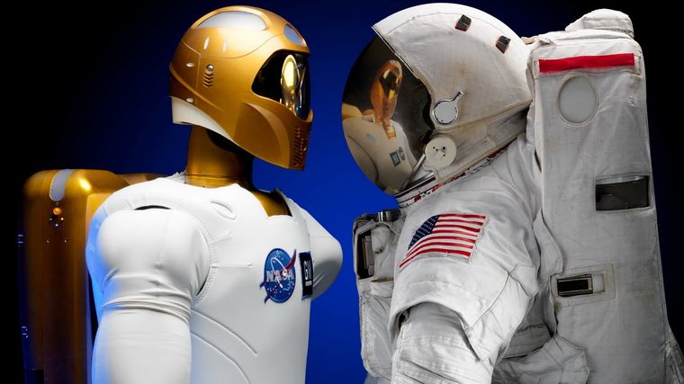 Robots y humanos deben trabajar juntos. Foto: Nasa.