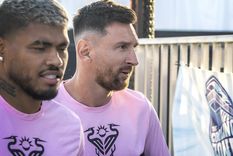 Messi y su nuevo look para el partido del Inter Miami Foto: EFE
