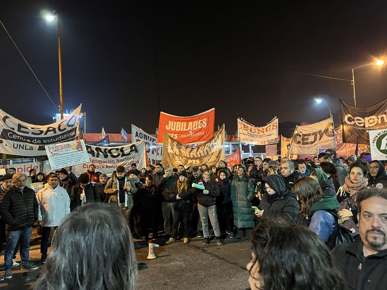 La manifestación en Panamericana.