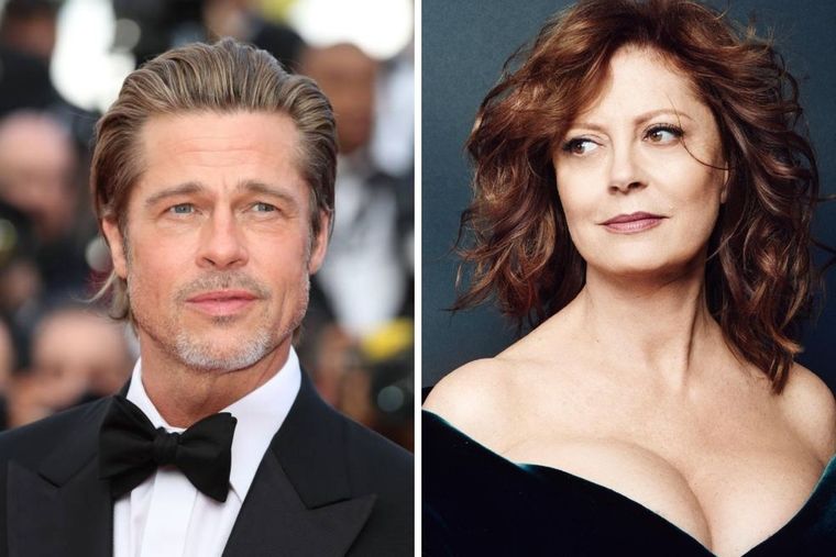 Susan Sarandon y Brad Pitt Susan Sarandon y Brad Pitt Foto: Rock and Pop