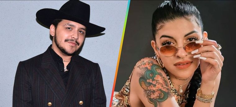 CHRISTIAN NODAL, CAZZU LOS ARTISTAS COMENZARON A SALIR, PÚBLICAMENTE, EN JUNIO DEL 2022 Foto: IMPERIO NOTICIAS