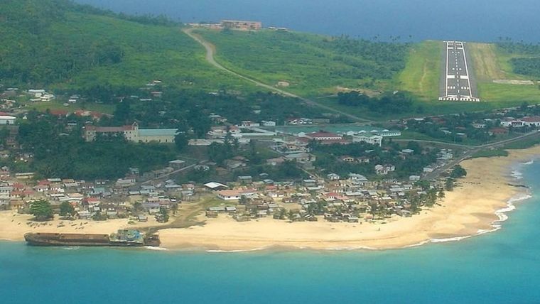 La isla de Annobón desde arriba. Foto: Instagram | @guinea_equatorial