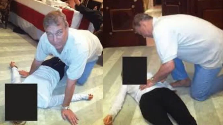 Una de las imágenes que se difundieron en los archivos de Epstein.