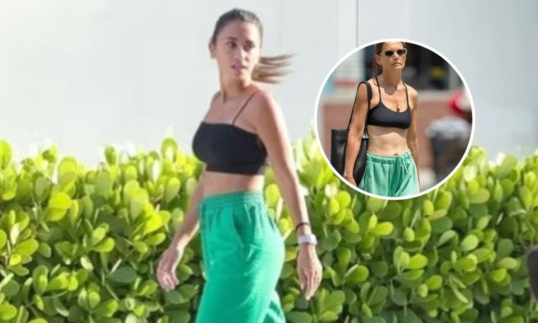 Antonela Roccuzzo y Katie Holmes aparecieron con el mismo look La esposa de Lionel Messi y la actriz sorprendieron con la llamativa casualidad