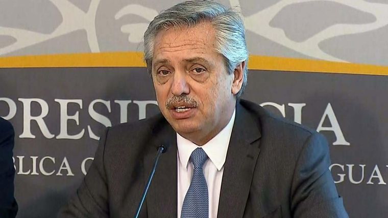 Alberto habló del programa del FMI