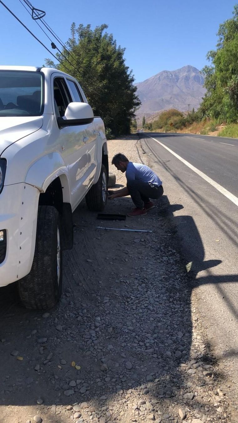 La familia fue abordada por cinco hombres Foto: Gentileza