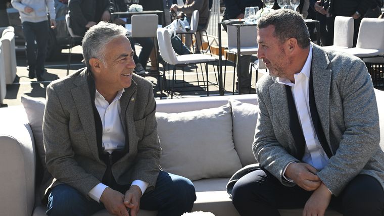 Buena onda: Alfredo Cornejo y Flavio Kristich. Buena onda: Alfredo Cornejo y Flavio Kristich.